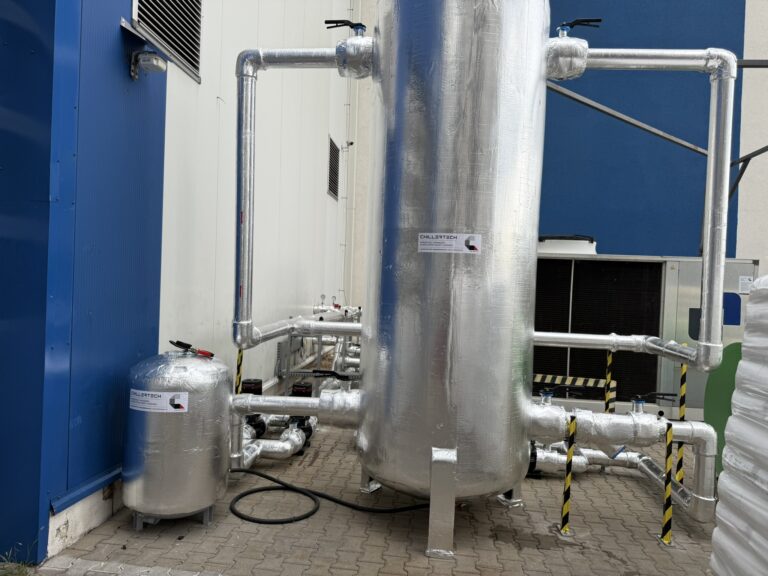 Instalacje wody lodowej, chillery przemysłowe, dry coolery, agregaty chłodnicze, projektowanie i bud.